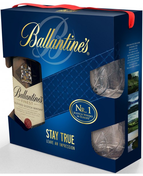 Ballantine's cu 2 Pahare 0.7L Top Ballantine's cu 2 Pahare 0.7L Top